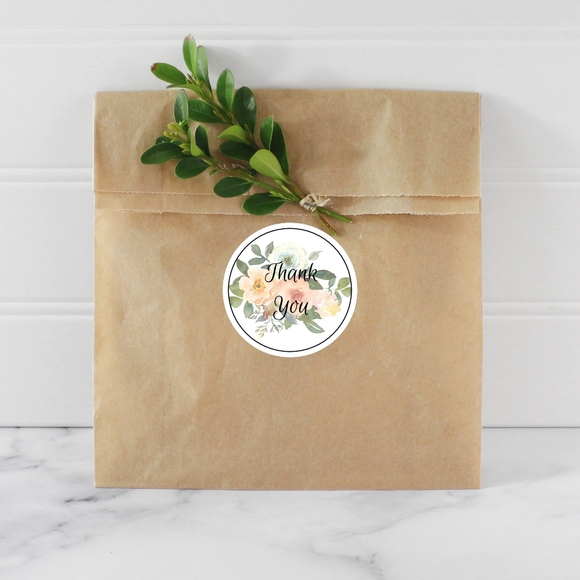 Thank You 2" Round Labels 200 count - Picture 2 of 3